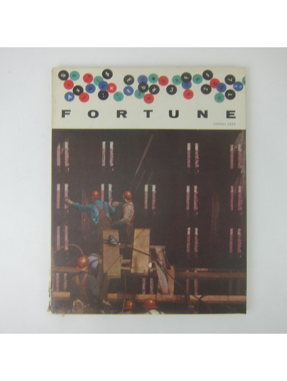Vintage FORTUNE Magazine October 1956 Shell, Goodyear, Kodak, Seagrams, Esso Ads